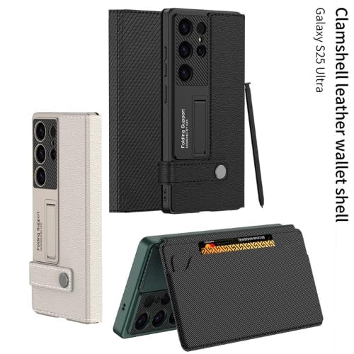 Samsung Galaxy S25 Ultra Premium Leather Wallet Case | Magnetic Flip Cover with Card Slots & Stand (Copy)