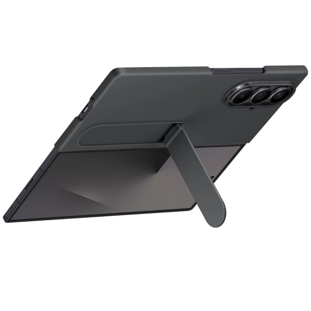 Ultra Hybrid Premium Original Front and Back Case Compatible with Samsung Galaxy Z Fold 8 Ultra (2026) Case/Cover with Stand Protection | Silicone Cover with Kickstand, Black