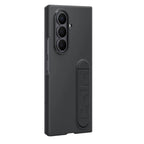 Melomon Ultra Hybrid Case Compatible with Samsung Galaxy Z Fold 6 5G (2025) with Hinge Protection, Kickstand, Front Screen Protector, Shockproof Silicone Back Cover (Black)