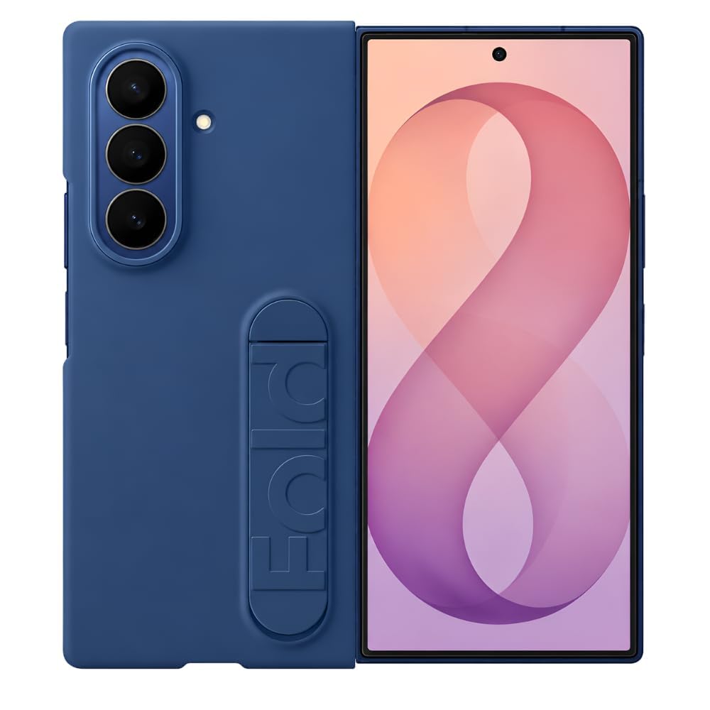 Ultra Hybrid Premium Original Front and Back Case Compatible with Samsung Galaxy Z Fold 8 Ultra (2026) Case/Cover with Stand Protection | Silicone Cover with Kickstand, Black