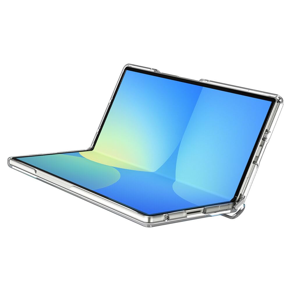 Spigen Ultra Hybrid Pro MagFit | Samsung Galaxy Z Fold7 Case [MagSafe] [Transparent] [Hinge Protection] Galaxy Z Fold 7 Back Cover | TPU+PC - Clear White