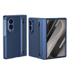 Ultra Hybrid Premium Luxury Leather Case for Samsung Galaxy Z Fold 8 (2026) | Hinge Protection Kickstand + S Pen + Tempered Glass | Slim | Scratch Resistant for Fold 8 Back Cover, Black