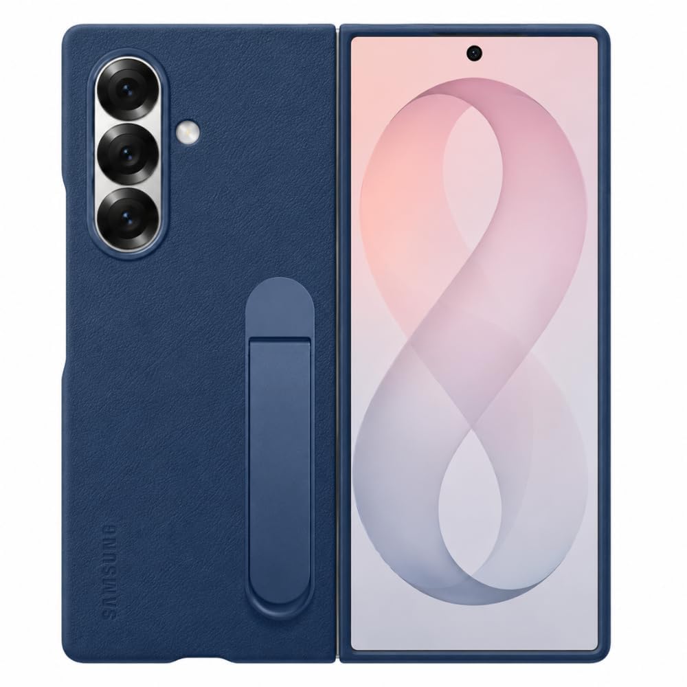 Ultra Hybrid Kindsuit Case/Cover for Samsung Galaxy Z Fold 8 Ultra Case with Stand (2026) | Premium Leather Finish Protective Cover with Soft Inner Lining, Slim & Lightweight, Black