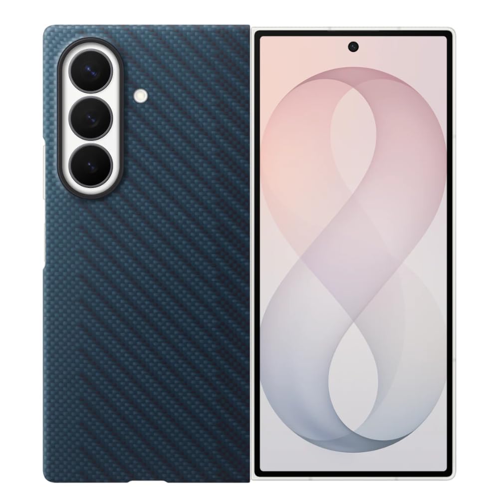 Flipkit Carbon Shield Ultra Hybrid Case Compatible with Samsung Galaxy Z Fold 8 Ultra (2026) | Ultra Slim, Tough Protection | Includes 2 Screen Protectors, Black