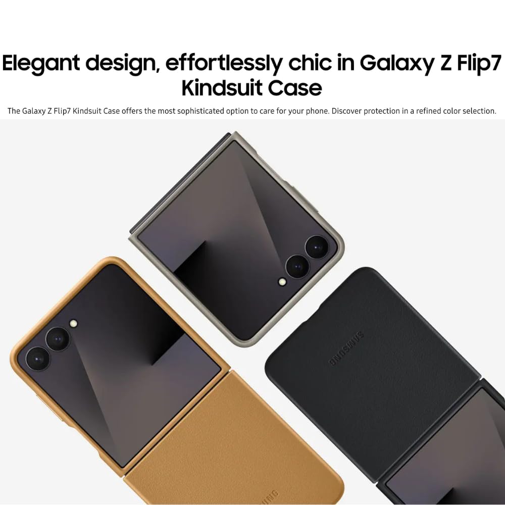 Flex Armor Kindsuit Leather Case for Samsung Galaxy Z Flip 7 | Hinge Protection & Slim Design