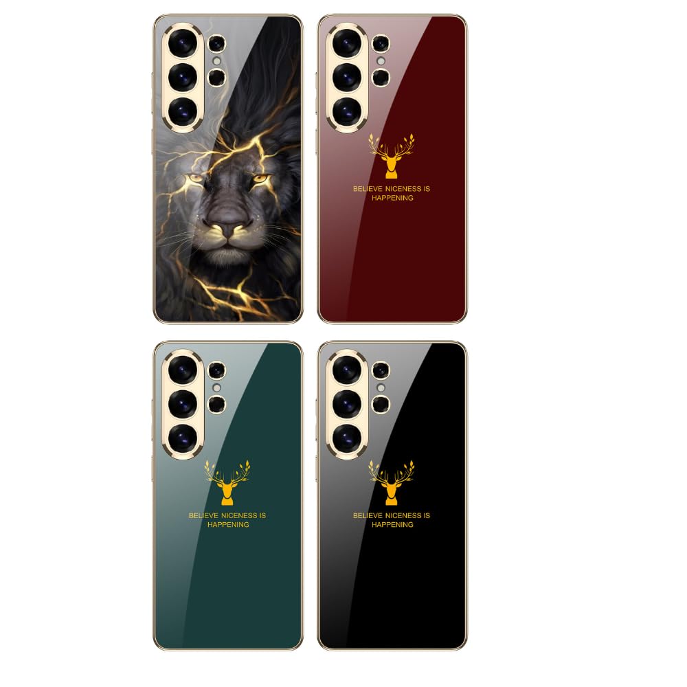 FlexArmor Royal Stag Series Case for Samsung Galaxy S26 Ultra | 9H Tempered Glass Back & Shockproof Protection