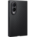 Ultra Hybrid Compatiible with New Samsung Galaxy Z Fold 8 / Wide Ultra Case (2026) Official Carbon Shield Phone Case, Sleek, Tough, Durable, Ultraslim, Free 2 Screen Protector, Black