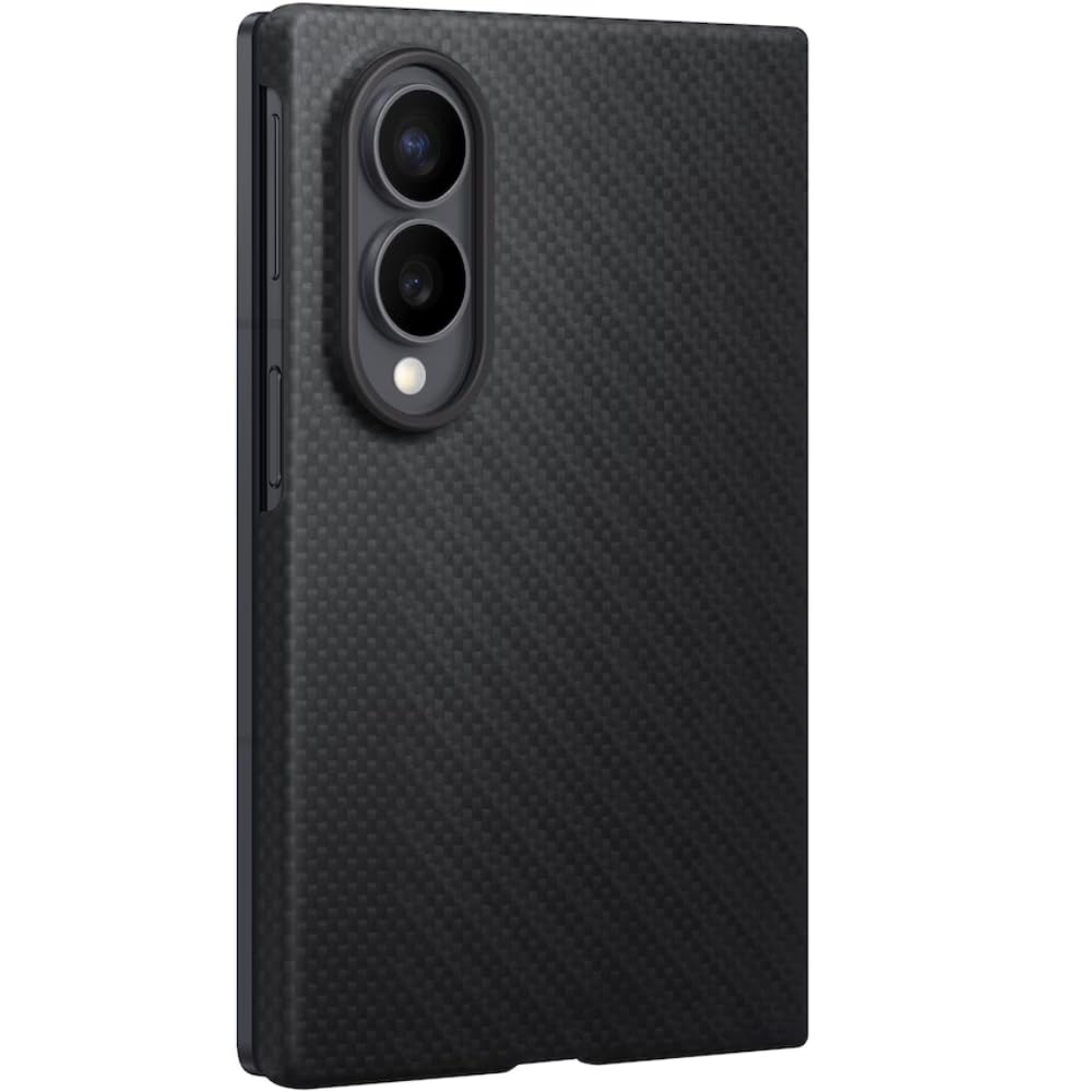Ultra Hybrid Compatiible with New Samsung Galaxy Z Fold 8 / Wide Ultra Case (2026) Official Carbon Shield Phone Case, Sleek, Tough, Durable, Ultraslim, Free 2 Screen Protector, Black
