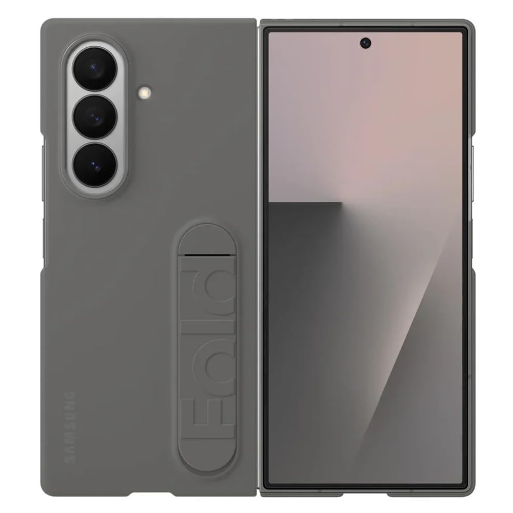 Melomon Ultra Hybrid Case Compatible with Samsung Galaxy Z Fold 6 5G (2025) with Hinge Protection, Kickstand, Front Screen Protector, Shockproof Silicone Back Cover (Black)