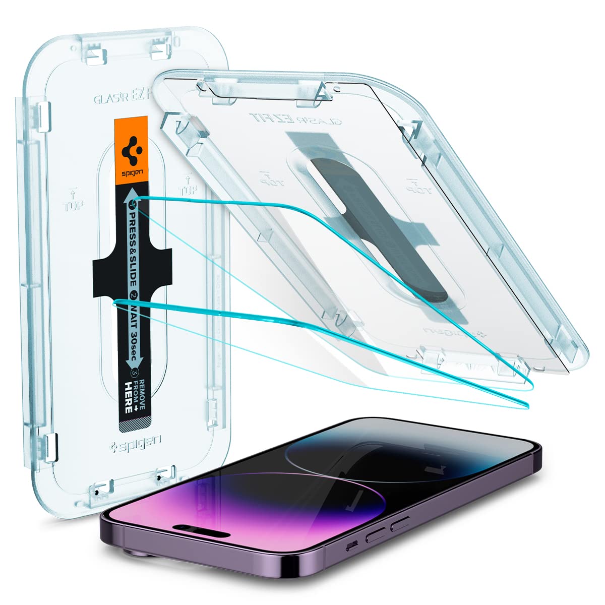 Spigen EZ Fit Tempered Glass Screen Protector Guard For iPhone 17 Pro Max / 16 Pro Max [2 Pack]