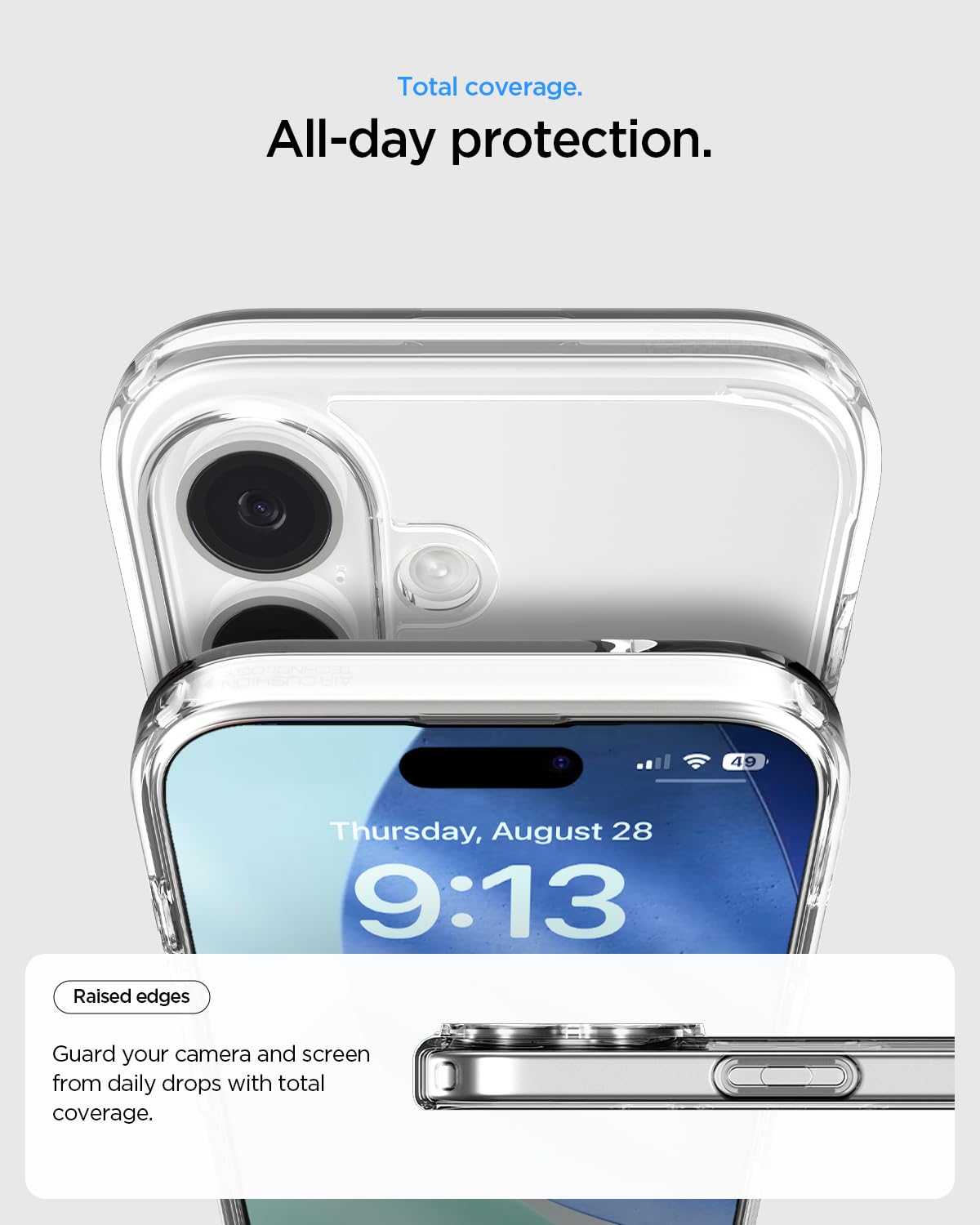 Flex Armor iPhone 17 Clear Case | Crystal Transparent Hybrid Back Cover | TPU + Polycarbonate Shockproof Protection