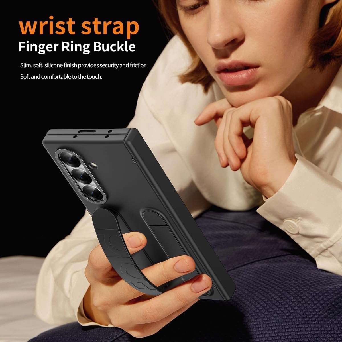 Samsung Galaxy Z Fold 7 Military-Grade Case – Front Screen Protection & Adjustable Kickstand