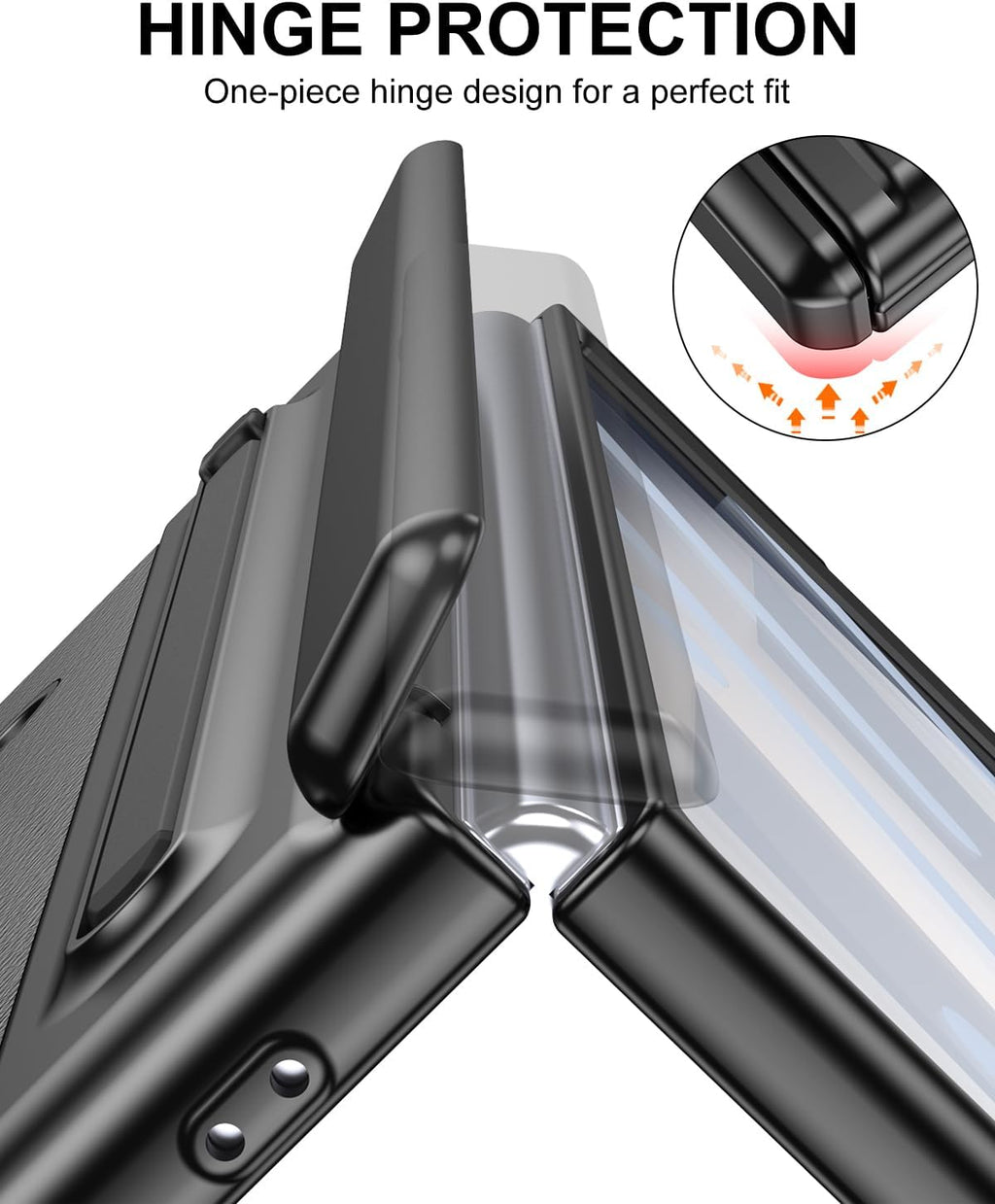 Flex Armor Leather Hinge Protection + S Pen Case Compatible with Samsung Galaxy Z Fold 8 Ultra