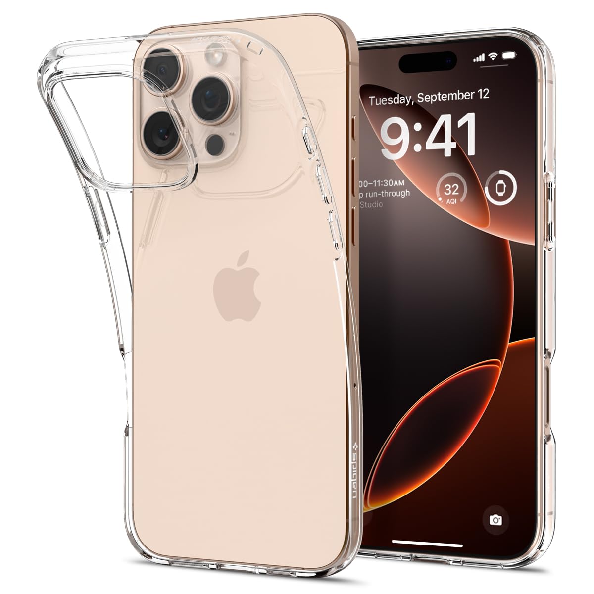 Spigen Liquid Crystal Back Cover Case for iPhone 16, Clear Transparent, Flexible Protection - TPU | Crystal Clear