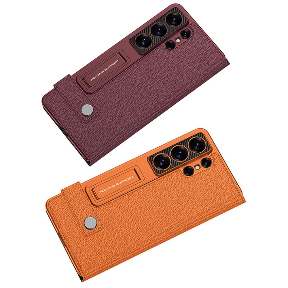 Samsung Galaxy S26 Ultra Premium Leather Wallet Case | Magnetic Flip Cover with Card Slots & Stand