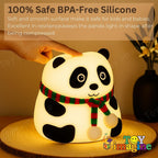 Toy Imagine Panda Night Light for Kids – Soft Silicone LED Lamp with Tap Control | Rechargeable, Multi-Color Light Modes, Non-Slip Base | Nursery Bedside Light for Baby Room, Toddlers & Gift Use
