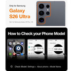 Magnetic Kickstand Clear Case for Samsung Galaxy S26 Ultra – Shockproof Protection & Anti-Scratch Design