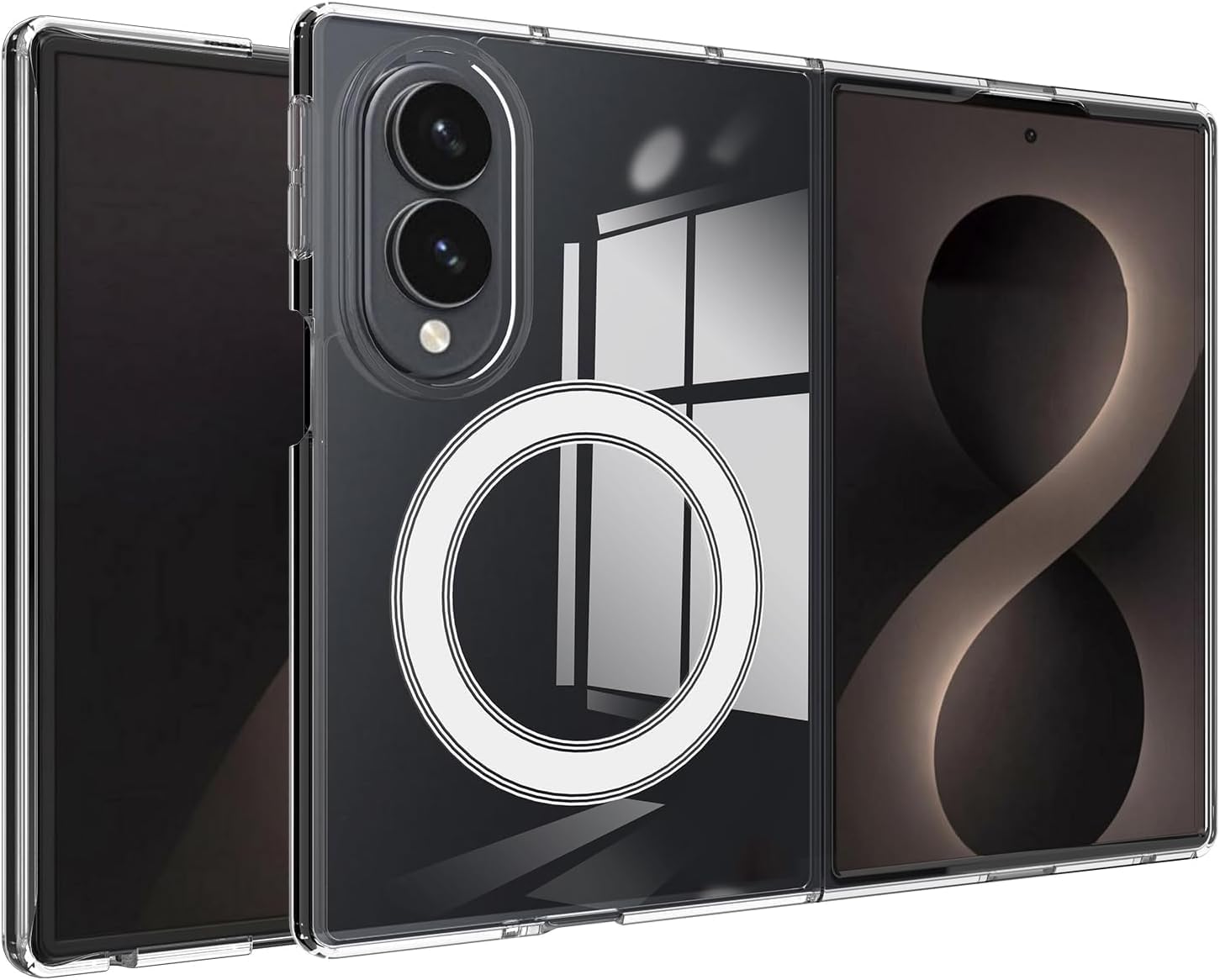 Ultra Hybrid Magnetic Case for New Samsung Galaxy Z Fold 8 5G (2026), Crystal Clear Shockproof Cover |Camera Guard| Hard PC Back | Wireless Charging