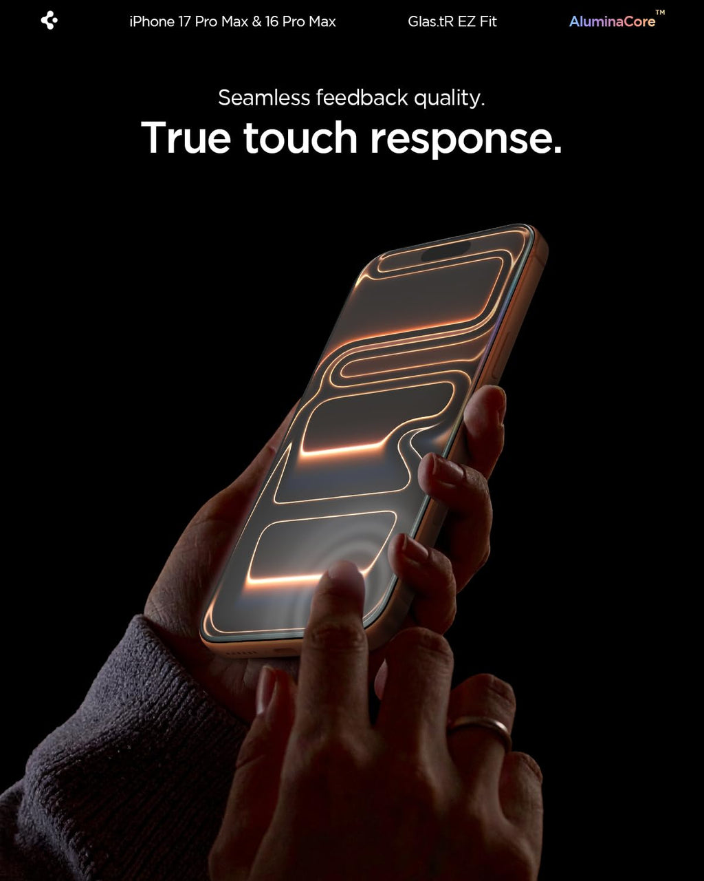 Spigen EZ Fit Tempered Glass Screen Protector Guard For iPhone 17 Pro Max / 16 Pro Max [2 Pack]
