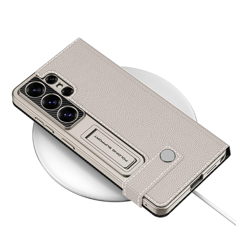 Samsung Galaxy S26 Ultra Premium Leather Wallet Case | Magnetic Flip Cover with Card Slots & Stand