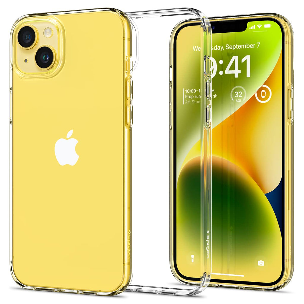 Spigen Liquid Crystal Back Cover Case for iPhone 16, Clear Transparent, Flexible Protection - TPU | Crystal Clear