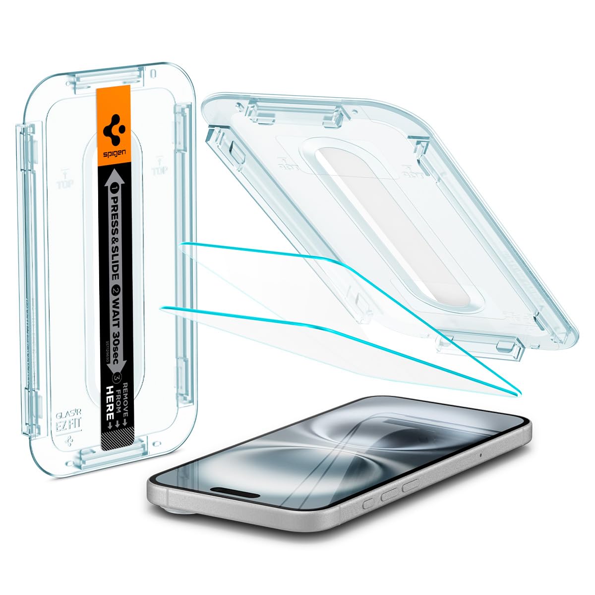 Spigen EZ Fit Tempered Glass Screen Protector Guard For iPhone 17 Pro Max / 16 Pro Max [2 Pack]