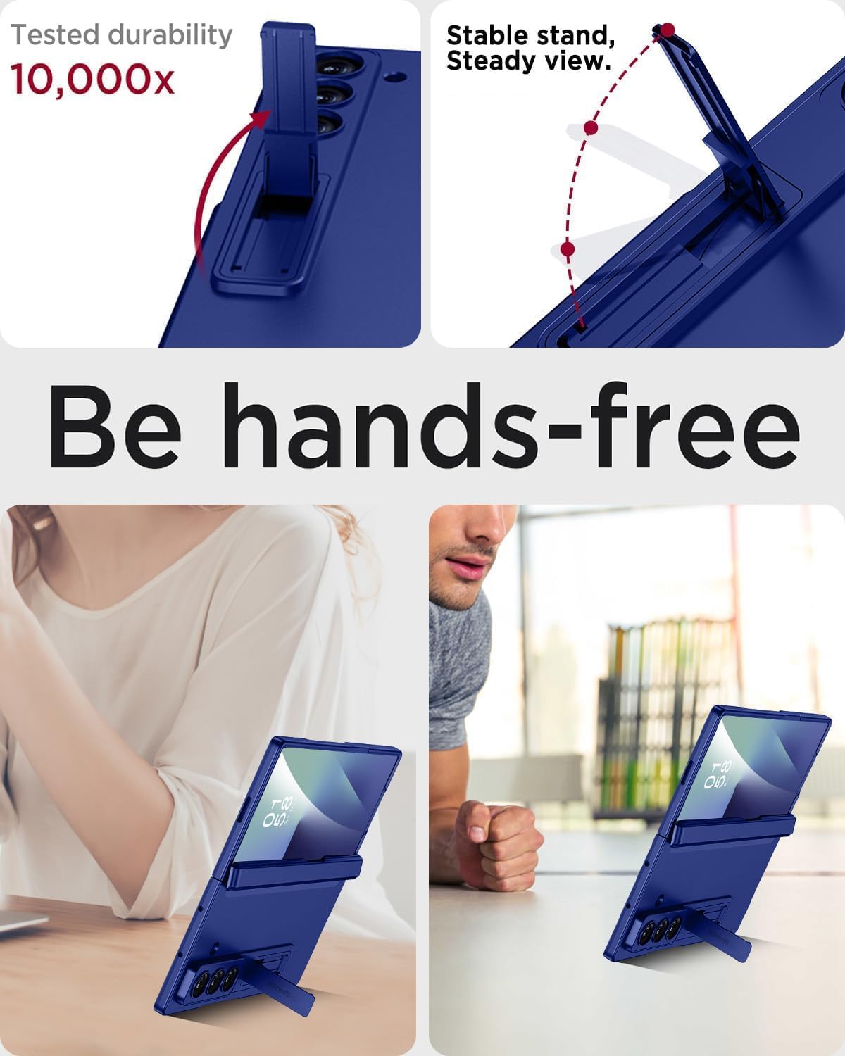 Flex Armor Ultra Hybrid Case for Samsung Galaxy Z Fold 7 | Magnetic Hinge Protection, Adjustable Kickstand & Screen Guard