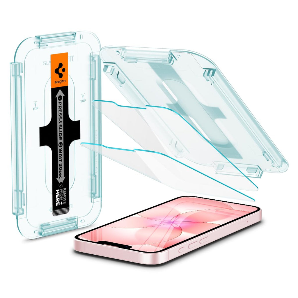 Spigen EZ Fit Tempered Glass Screen Protector Guard For iPhone 17 Pro Max / 16 Pro Max [2 Pack]