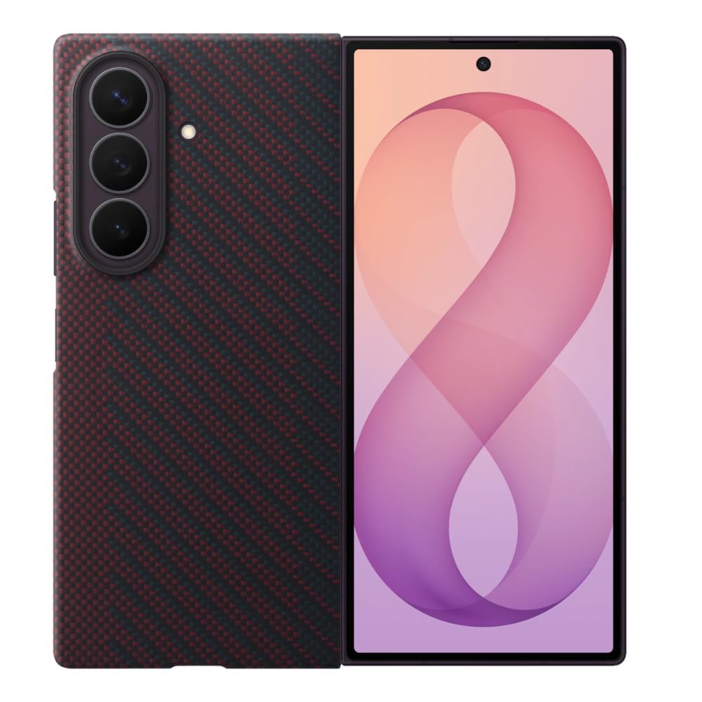 Flipkit Carbon Shield Ultra Hybrid Case Compatible with Samsung Galaxy Z Fold 8 Ultra (2026) | Ultra Slim, Tough Protection | Includes 2 Screen Protectors, Black