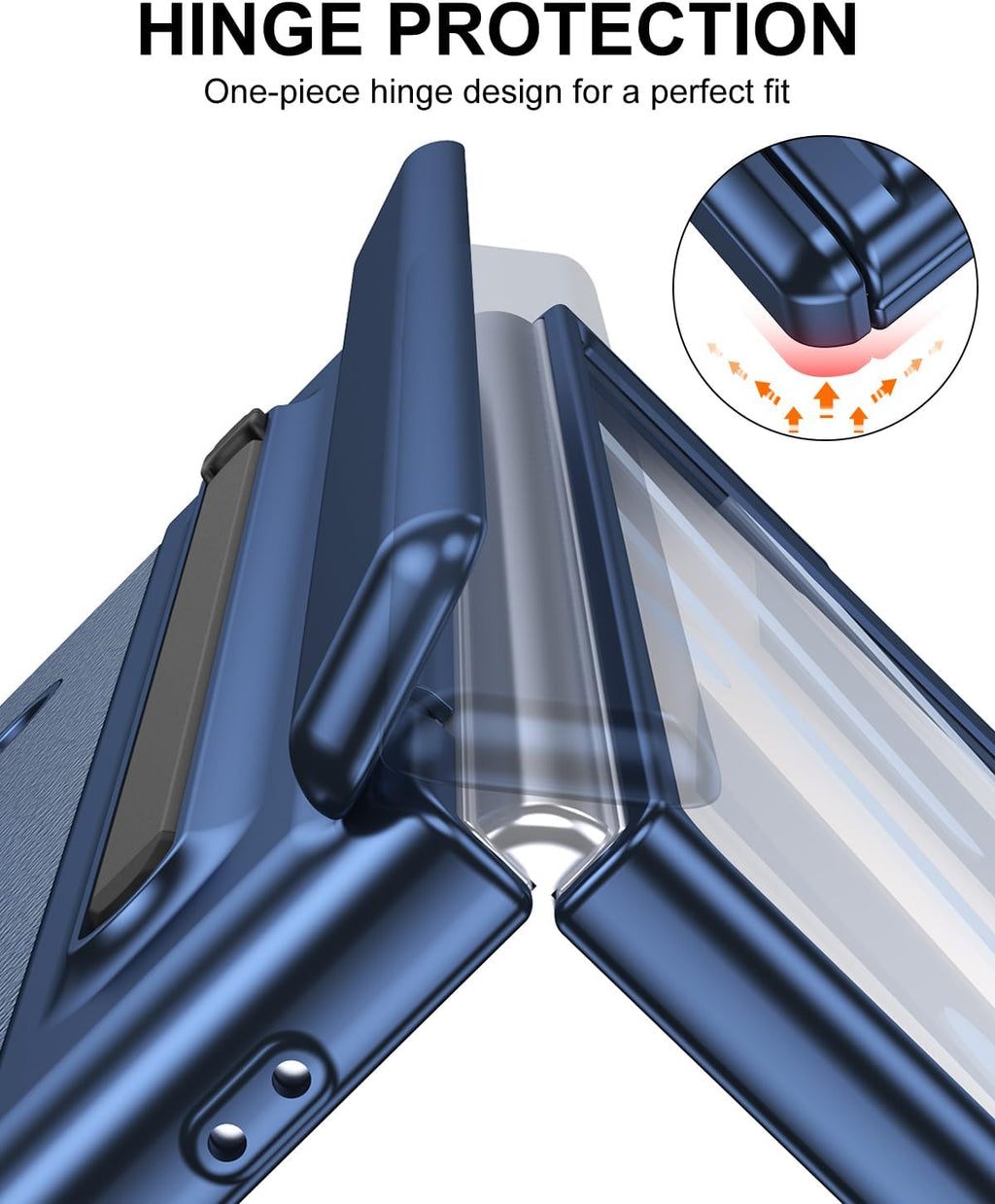 Flex Armor Leather Hinge Protection + S Pen Case Compatible with Samsung Galaxy Z Fold 8 Ultra