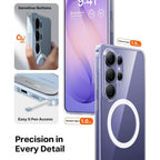 Magnetic Kickstand Clear Case for Samsung Galaxy S26 Ultra – Shockproof Protection & Anti-Scratch Design