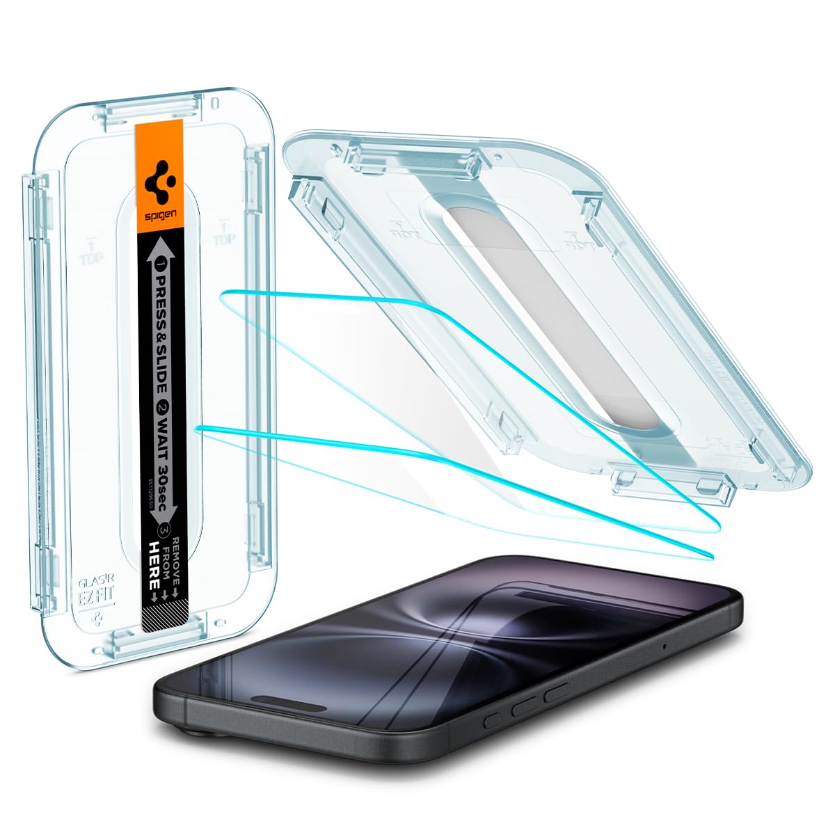 Spigen EZ Fit Tempered Glass Screen Protector Guard For iPhone 17 Pro Max / 16 Pro Max [2 Pack]