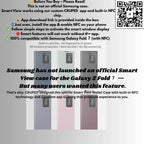 Flex Armor Smart View Wallet Case for Samsung Galaxy Z Fold 7 | NFC Display Window, Card Holder & Kickstand