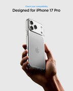 Spigen Ultra Hybrid Back Cover Case Compatible with iPhone 17 Pro (TPU + Poly Carbonate | Crystal Clear)