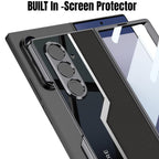 FlexArmor Ultra Hybrid Leather Case for Samsung Galaxy Z Fold 7 | Built-In Glass Screen Protector, Magnetic Charging & Camera Protection