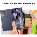 Flex Armor Leather Ultra Hybrid for Samsung Galaxy S22 Ultra S-View Wallet Phone Case,Protective Cover with Smart Small Screen View,Finger Tap Control,Card Holder Pocket
