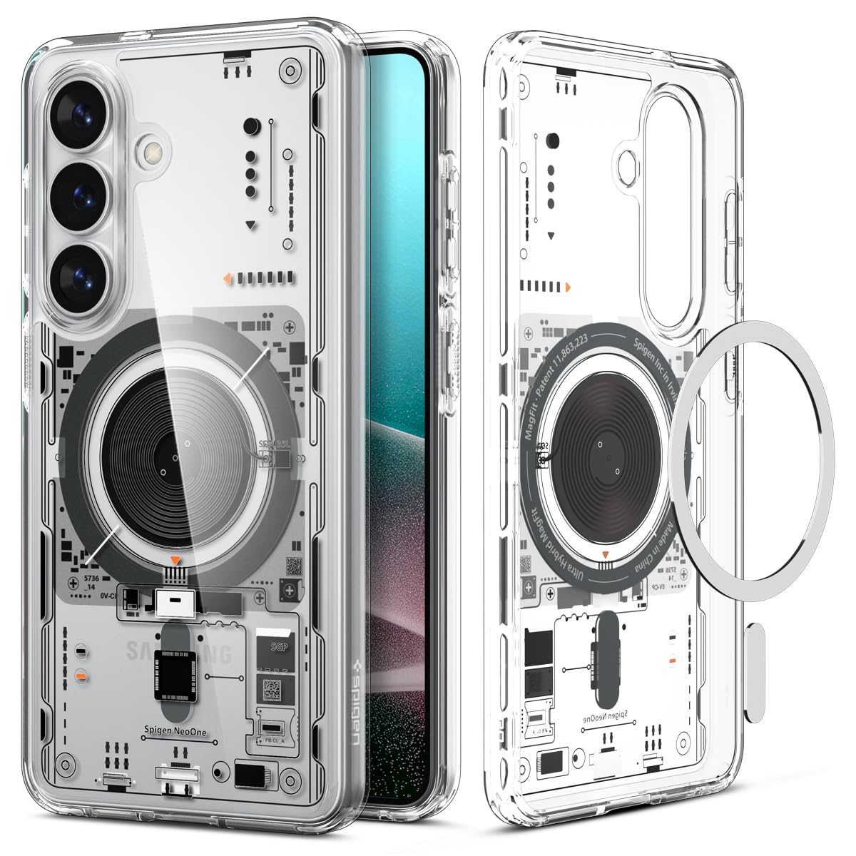 Spigen Ultra Hybrid MagFit | Samsung Galaxy S26 Ultra Case [Mil-Grade Certified Drop Protection] Galaxy S26 Ultra Back Cover | TPU+PC - Neo One