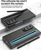 Flex Armor Leather Hinge Protection + S Pen Case Compatible with Samsung Galaxy Z Fold 8 Ultra