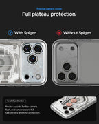 Spigen Ultra Hybrid MagFit Back Cover Case for iPhone 17 Pro, MagSafe Compatible, Air Cushion Technology - Polycarbonate + TPU | Zero One Natural Titanium