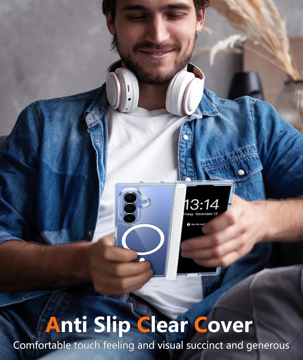 Flex Armor Magnetic Crystal Clear Case Compatible with Samsung Galaxy Z Fold 8 Ultra| Clear