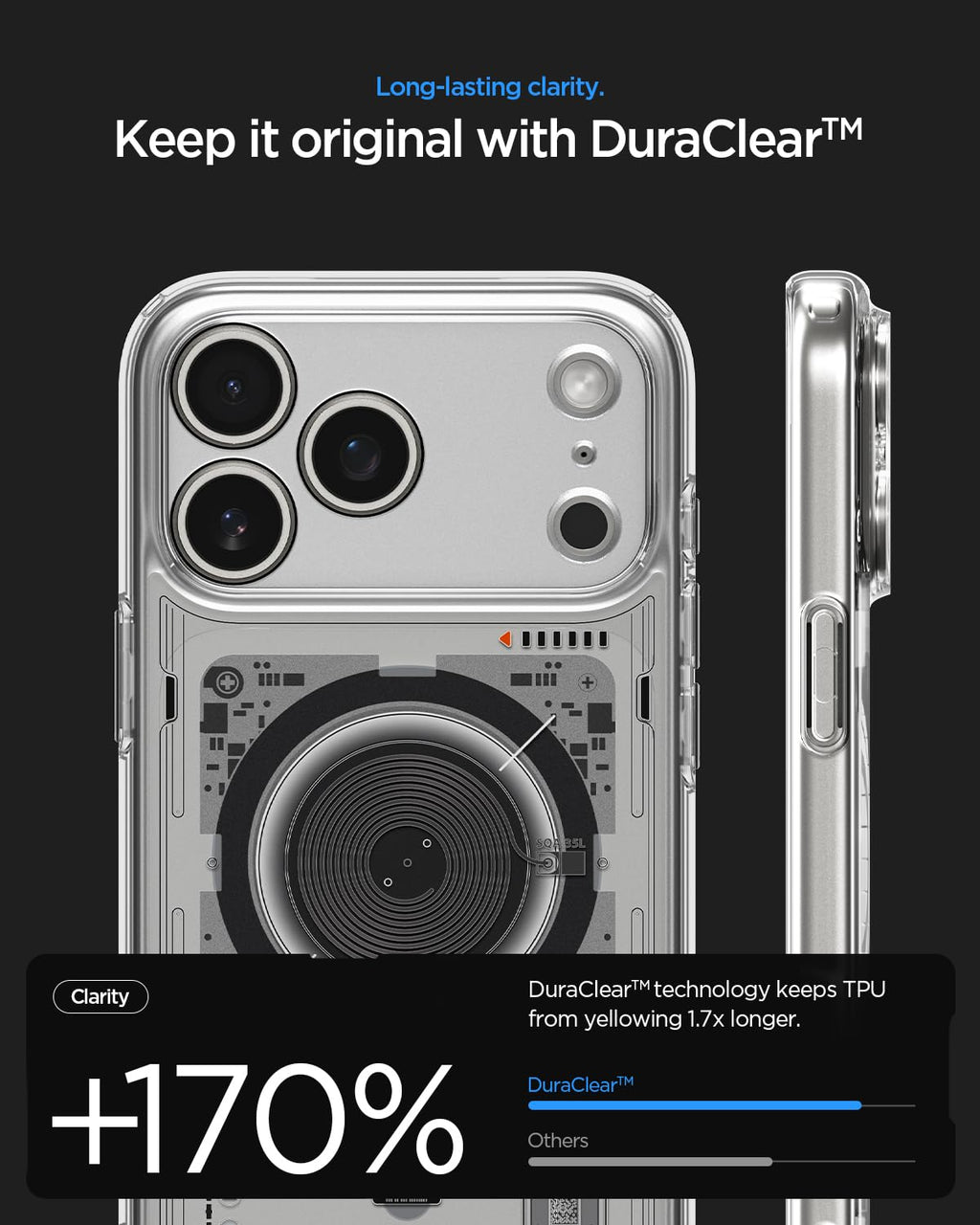 Spigen Ultra Hybrid MagFit Back Cover Case Compatible with iPhone 17 Pro Max (TPU + Poly Carbonate | Neo One)