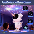 Flex Armor Astronaut Galaxy Projector | 360° Star Nebula Night Light with Remote Control