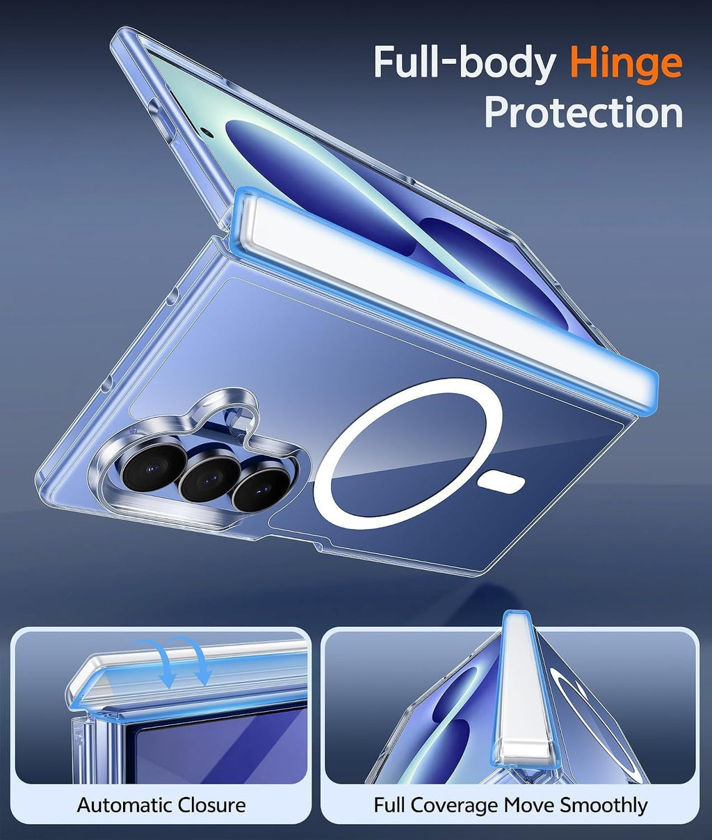 Flex Armor Magnetic Crystal Clear Case Compatible with Samsung Galaxy Z Fold 8 Ultra| Clear
