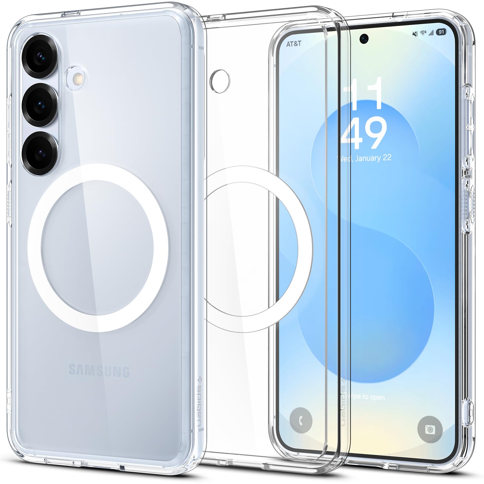 Spigen Ultra Hybrid MagFit | Samsung Galaxy S26 Ultra Case [Mil-Grade Certified Drop Protection] Galaxy S26 Ultra Back Cover | TPU+PC - Neo One