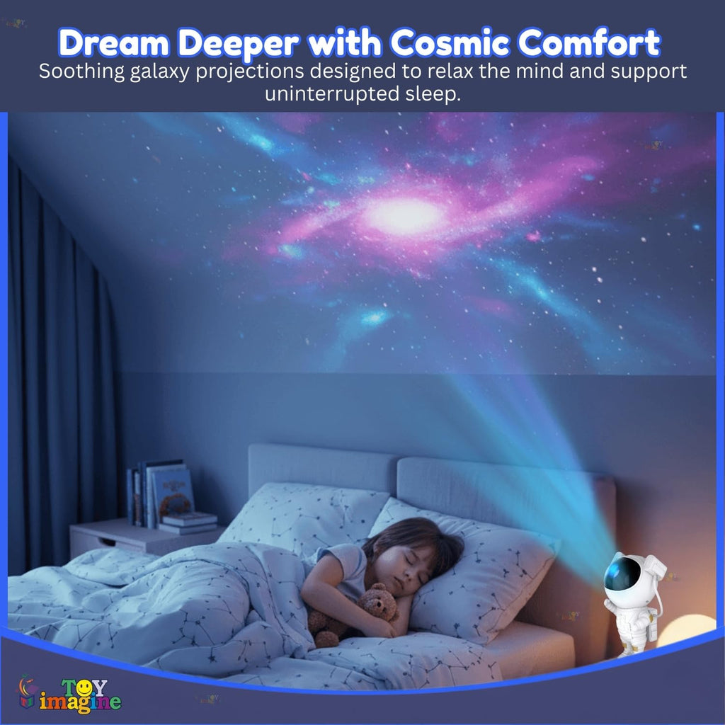 Flex Armor Astronaut Galaxy Projector | 360° Star Nebula Night Light with Remote Control