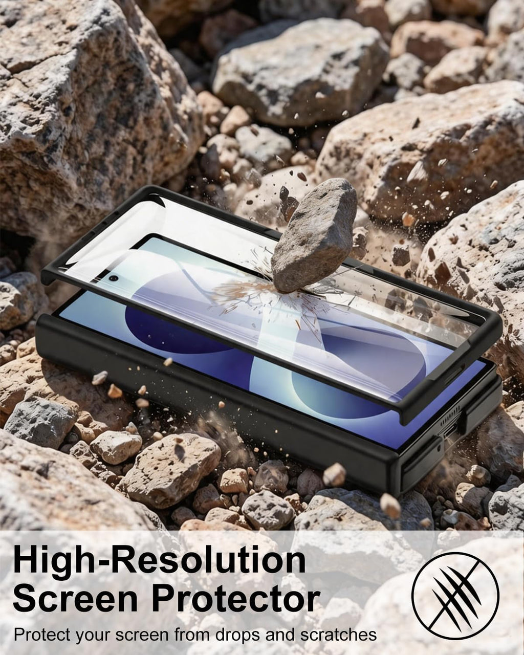 Flex Armor Leather Hinge Protection + S Pen Case Compatible with Samsung Galaxy Z Fold 8 Ultra