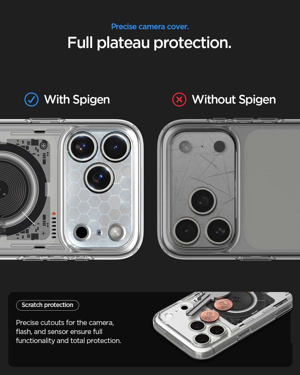Spigen Ultra Hybrid MagFit Back Cover Case Compatible with iPhone 17 Pro Max (TPU + Poly Carbonate | Neo One)