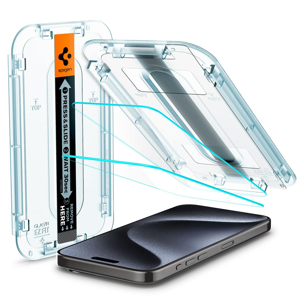 Spigen EZ Fit Tempered Glass Screen Protector Guard For iPhone 17 Pro Max / 16 Pro Max [2 Pack]
