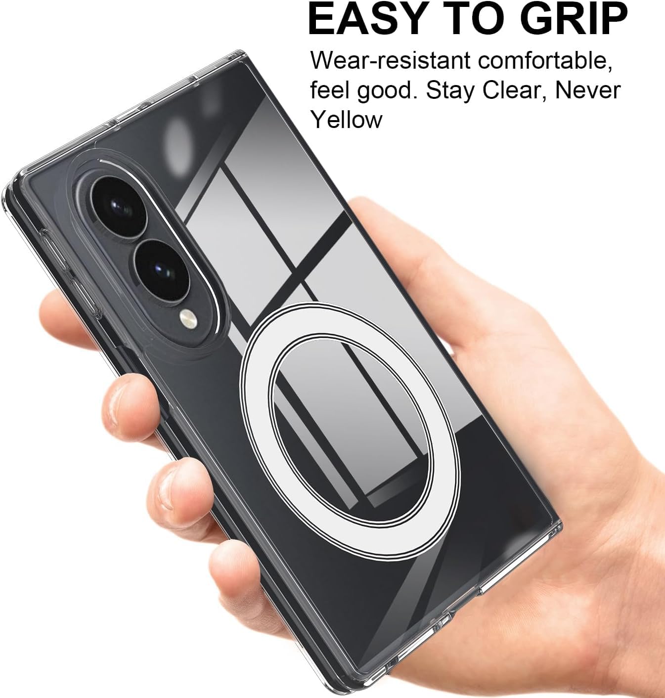 Ultra Hybrid Magnetic Case for New Samsung Galaxy Z Fold 8 5G (2026), Crystal Clear Shockproof Cover |Camera Guard| Hard PC Back | Wireless Charging