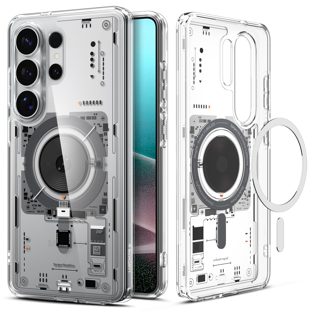 Spigen Ultra Hybrid MagFit | Samsung Galaxy S26 Ultra Case [Mil-Grade Certified Drop Protection] Galaxy S26 Ultra Back Cover | TPU+PC - Neo One
